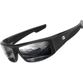 نظارات شمسية Suoso Polarized Fishing للرجال: نظارات شمسية للنساء للحماية من الأشعة فوق البنفسجية 400 تلتف حول الرياضة لقيادة الجولف وركوب الدراجات in Kuwait