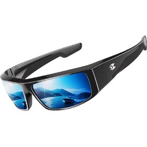 نظارات شمسية Suoso Polarized Fishing للرجال: نظارات شمسية للنساء للحماية من الأشعة فوق البنفسجية 400 تلتف حول الرياضة لقيادة الجولف وركوب الدراجات in Kuwait