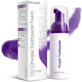 معجون أسنان أرجواني لتبييض الأسنان، مجموعة تبييض الأسنان الأرجوانية، مصحح لون إزالة بقع الأسنان، 1.5 أونصة سائلة in Kuwait