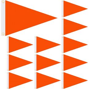 Oudain 12 Pcs Nylon Pennant Flags Blank Flags Pennant Flags 12 x 18 Inch Flag Pennant for Outdoor in Saudi Arabia