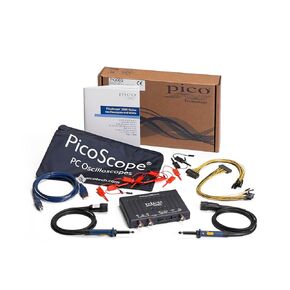 Pico Technology PicoScope 2205A راسم الذبذبات ذو الإشارة المختلطة بقناتين، عرض النطاق الترددي MSO 25 ميجاهرتز، معدل العينة 500 MS/s، جهاز كمبيوتر USB محمول مع مجسات، ملحقات، برنامج PS7 in Kuwait