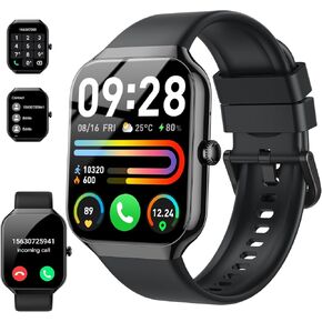 Motast Smart Watch (الإجابة/إجراء مكالمة) ، ساعة ذكية HD للرجال ، عداد الخطى in Kuwait