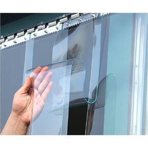 باب ستارة شريطية للفريزر PVC - طقم باب شريطي بلاستيكي معزول، مقاوم للماء والرياح، 90 × 240 سم (35.43 × 94.49 بوصة) لتوفير الطاقة والتحكم في درجة الحرارة وسهولة التركيب in Kuwait