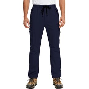 سروال رجالي للمشي لمسافات طويلة مقاوم للماء وخفيف الوزن وسريع الجفاف بعامل حماية من الأشعة فوق البنفسجية 50+ وأساور برباط للعمل ورياضي كاجوال في الهواء الطلق in Kuwait