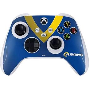 ملصق Skinit المخصص للألعاب متوافق مع وحدة تحكم Xbox Series S - تصميم مرخص رسميًا من NFL Los Angeles Rams in Kuwait