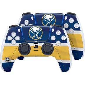ملصق Skinit المخصص للألعاب المتوافق مع وحدة تحكم PS5 (عبوتان) - تصميم جيرسي NHL Buffalo Sabers المرخص رسميًا in Kuwait
