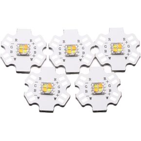 12W 5Pcs 5050 SMD High Power Red COB LED Chip with Aluminum Plate 20mm Star PCB Base Heat Sink (700mA,DC 2.2-2.4V,Red 620-625nm,120deg) for DIY Lighting Fixtures or LED Chip Replacement in Kuwait