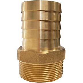 2 حزمة خرطوم نحاسي مناسب، 2 بوصة معرف × 2 بوصة ذكر NPT، محول مستقيم للخرطوم المطاطي، موصل نحاس عالي الضغط، 250 رطل لكل بوصة كحد أقصى، وليس للمياه الصالحة للشرب in Kuwait