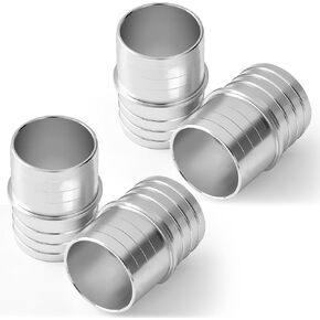 Hicarer 4 Pcs 1-1/2" to 1-1/2" Hose Barb Fittings Aluminum Alloy Hose Barbed Coupler Splicer Mender Union Coupler Repair Fitting for Coolant Intercooler Heat Exchanger Fluid Oil or Fuel in Kuwait