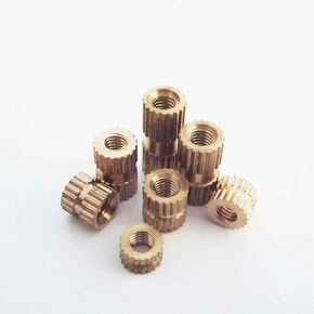 Qinlu-غسالات خيط نحاسي مخرش إدراج مجموعة الحرارة إدراج المكسرات تضمين أجزاء أنثى ضغطت لتناسب الثقوب للطباعة ثلاثية الأبعاد M2 M3 M4 50 قطعة، لإصلاح المصانع (M2X6X3.5) in Kuwait