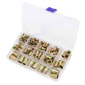 95 قطعة/300 قطعة من غسالات Qinlu-مجموعة صواميل برشام فولاذية M3 M4 M5 M6 M8 M10 لأداة تثبيت مسدس برشام، لإصلاح المصانع (300 قطعة) in Kuwait