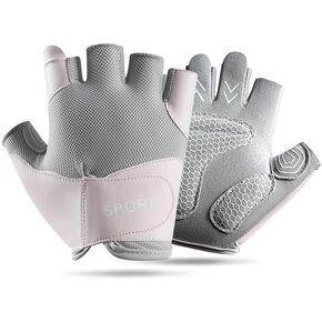 Breathable-Workout-Fingerless-Gloves for Womens - Sport-Gym-Fitness Anti-Slip-Palm Cycling-Gloves Hand-Protection in Kuwait