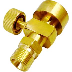 MENSI 1LB Mapp Bottle Propane Adaptor with Valve CGA-600 Female to CGA-200 Connect with MC Acetylene Regulator adapter Thread Male 5/8"-20UNF Valve Kit in Kuwait