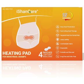 رقع حرارية من إيشانكير لتشنجات الدورة الشهرية، عدد 4 رقع تسخين لاصقة لتشنجات الدورة الشهرية وآلام الظهر، وسادات حرارية سرية ومحمولة للاستعمال مرة واحدة، حتى 12 ساعة in Kuwait