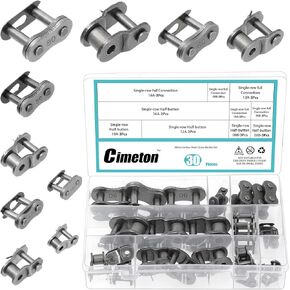 30 قطعة 5 أحجام سلسلة الأسطوانة ربط الروابط الكربون الصلب الملعب موصل رئيسي رابط قياسي ربط سبليت لينك الثقيلة الأسطوانة سلسلة ربط الروابط in Kuwait