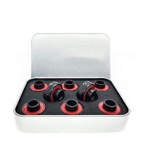 8PCS High Speed 608 Hybrid Black Ceramic Bearings with Spacer for Inline Skate Skateboard Scooter Longboard(White ball-20cm) in Kuwait