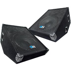 Grindhouse Speakers - GH15M-Pair - Pair of 15 Inch Passive Wedge Floor / Stage Monitors 400 Watts RMS each - PA/DJ Stage, Studio, Live Sound 10 Inch Monitor in Kuwait