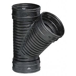 Advanced Drainage Systems 10"L Corrugated Drain Wye, 4" Pipe Dia. in Saudi Arabia