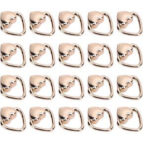 SUNGOOYUE Heart Shaped Metallic Rivet Studs Durability Ensured for Leather Belts Bags Backpacks Set of 20 in Kuwait