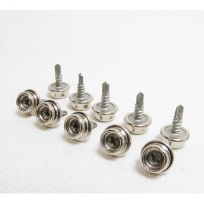 Snap Screw Stud 1/2" Hardened Stainless Steel Screw Stud Drill Point - 10 Piece Set in Saudi Arabia