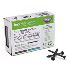 Trex Fascia Plug Screws 1-3/4" Black - 75 Count/Box in Saudi Arabia