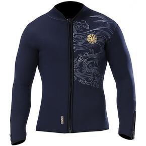 WYYHAA Men Women Diving Suit Jackets, Fleece Lining 5MM Neoprene Wetsuit Winter Warm for Scuba Snorkeling Boating Surfing in Kuwait