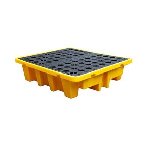 Heavy-Duty Lab Spill Containment Kit Polypropylene Spill Tray Plastic with Drain Plug for Garage, Kitchen, Basement & Industrial Storage(130x130x30cm) in Kuwait