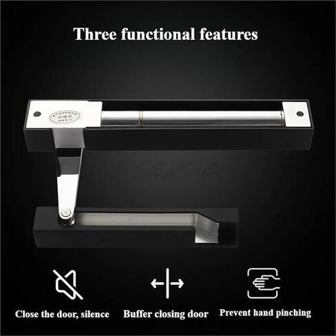 عازل تخميد الغرفة، فتح الباب الخارجي، إغلاق منزلي غير مرئي، إغلاق هيدروليكي صامت (أسود مفتوح من اليمين) in Kuwait