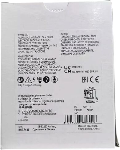 SMOCONE المعجل 3RF2950-0KA16-0KT0 جديد ومختوم في الصندوق 3RF29500KA160KT0 ضمان لمدة سنة واحدة وسريع in Saudi Arabia