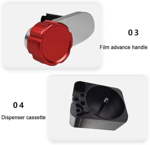 35mm Film Dispenser with Locking Cover, Felt Lining, Rewind Handle for Retro Camera Film Storage & Distribution, for Photography Enthusiasts in Kuwait