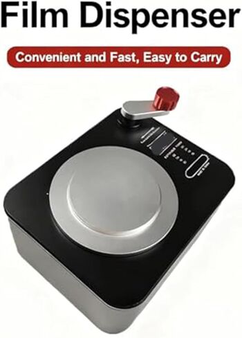 35mm Film Dispenser Features a Film Separator, Locking lid, and Film rewinding Handle. Lined with Felt and can Hold 30 Rolls of 35mm Film, for Vintage Cameras in Kuwait