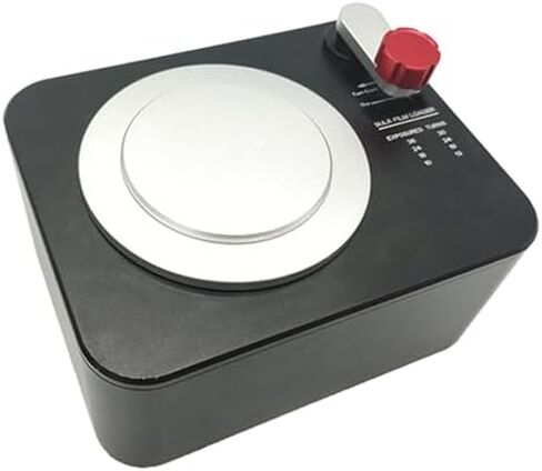 35mm Film Dispenser with Locking Cover & Rewind Handle, Felt Lining, Holds 30 Turns for Retro Camera Enthusiasts in Kuwait