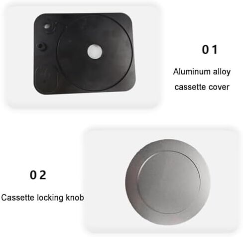 35mm Film Dispenser with Locking Lid & Rewind Handle, Felt Separator, Holds 30 Rolls for Retro Camera Enthusiasts in Kuwait