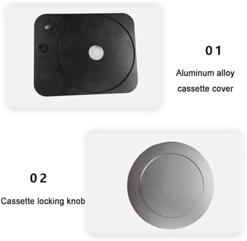 35mm Film Dispenser for Retro Cameras Locking Cover, Rewind Handle, Felt Lining, Max 30 Spindles, for Film Photography Enthusiasts in Kuwait