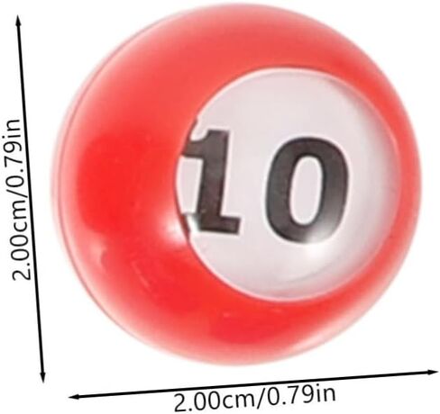 Yardwe 30pcs Bingo Balls Raffle Lottery Balls Safe Lightweight Resistant to Fading for Party in Kuwait