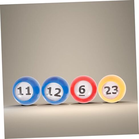 Yardwe 30pcs Bingo Balls Raffle Lottery Balls Safe Lightweight Resistant to Fading for Party in Kuwait