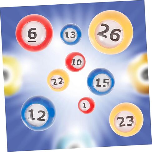 Yardwe 30pcs Bingo Balls Raffle Lottery Balls Safe Lightweight Resistant to Fading for Party in Kuwait