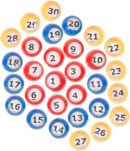 30 قطعة من كرات اليانصيب من بيسبورتبل، كرات آلة بينجو خفيفة الوزن لألعاب الحفلات للبالغين in Kuwait