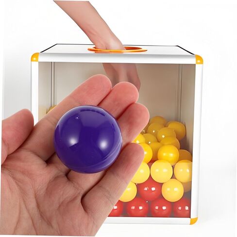 Toddmomy 50pcs Plastic Raffle Balls Cage Ball Lottery Drawing Replacement Raffle Vending Machine Bingo Drawing Plastic Bingo Game in Kuwait