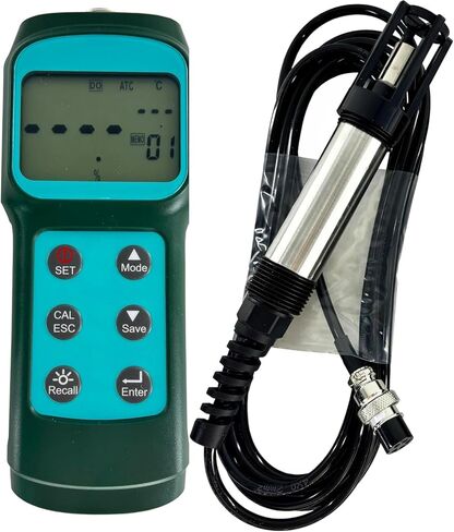 Laboratory Optical DO Analyzer Dissolved Oxygen Meters with Accuracy ±3.0% FS Dissolved Oxygen Measurement Range 0~15mg/L or 0~119.9% 5m Probe 99 points Records Solution 0.1 (mg/L) in Kuwait