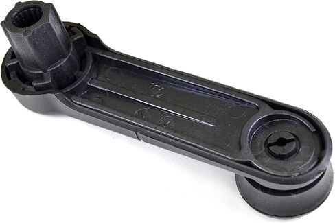 PT Auto Warehouse FO-1238A - Window Crank Handle, Textured Black - Front, Left or Right, Replaces F37Z1023342A, 4L3Z1523342AAA in Saudi Arabia