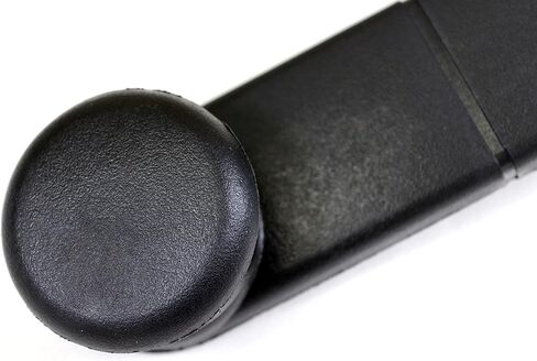 PT Auto Warehouse FO-1238A - Window Crank Handle, Textured Black - Front, Left or Right, Replaces F37Z1023342A, 4L3Z1523342AAA in Saudi Arabia
