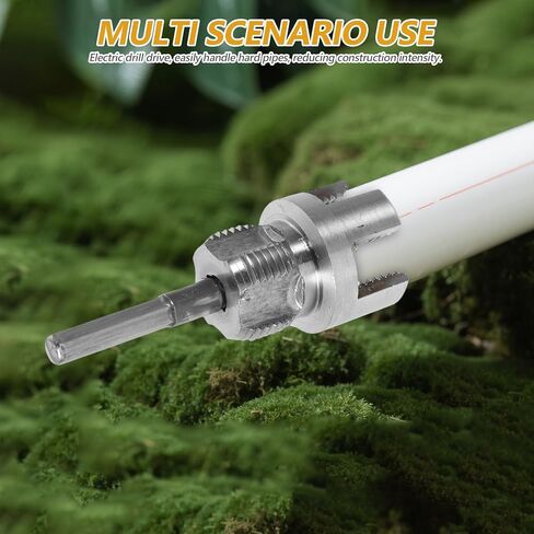 Multi-Purpose Pipe Threading Tool Electric Drill Compatible Thread Cutter for 3/4'' PVC PPR Pipes Dual-Function Threading Kit for Plumbing in Saudi Arabia