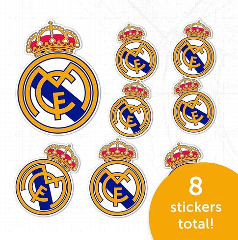 Desert Cactus Real Madrid FC Sticker Decal Vinyl Los Blancos Madridistas Soccer Laptop Water Bottle Car Scrapbook (Type 3-1) in Saudi Arabia
