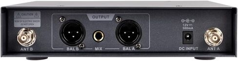 Monoprice UHF Dual Lavalier Wireless Microphones System - 200-Channel, For Church Services, Business Meetings, or Karaoke Singing - Stage Right Series in Saudi Arabia