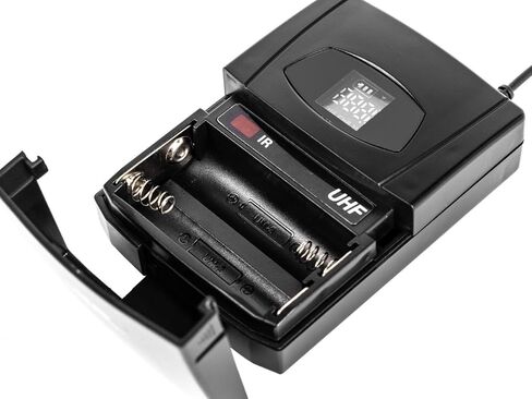 Monoprice UHF Dual Lavalier Wireless Microphones System - 200-Channel, For Church Services, Business Meetings, or Karaoke Singing - Stage Right Series in Saudi Arabia