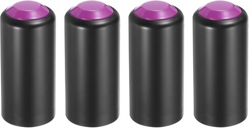 uxcell 4PCS Battery Cover Mic Battery Screw on Cap Cup Cover 31mm/1.22in Wireless Red Blue Purple Black in Saudi Arabia
