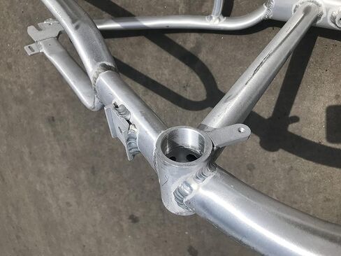 CDHPOWER Bicycle Gas Frame w/3.4L Gas Tank- - Brushed Alum, 135mm Rear Width, Gas Motorized Bicycle PK80/YD100/LD100/YD85 in Saudi Arabia