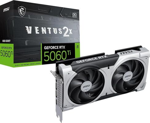 MSI GeForce RTX 5060 Ti 16G Gaming Trio OC White - 12GB GDDR7 (28Gbps/128-bit), PCIe 5, Boost: 2647 MHz, HDMI 2.1b, DisplayPort 2.1b in Saudi Arabia