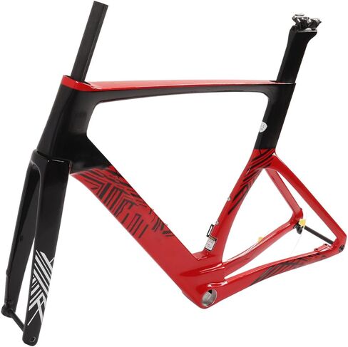 Bike Frame, Universal Bicycle Frame with Front Fork Stem Internal Routing Disc Brake for Bikes (XL-56CM) in Saudi Arabia